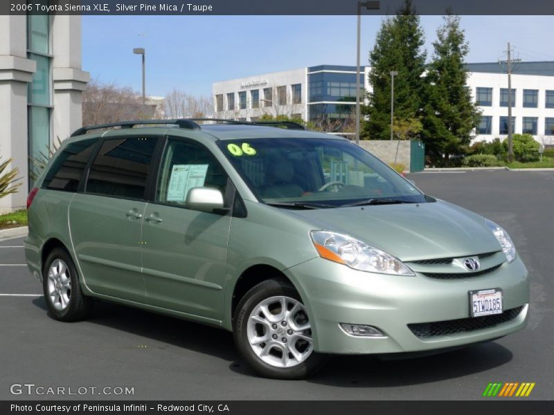 Silver Pine Mica / Taupe 2006 Toyota Sienna XLE