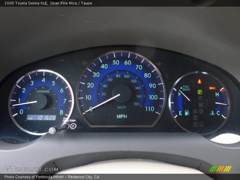 Silver Pine Mica / Taupe 2006 Toyota Sienna XLE