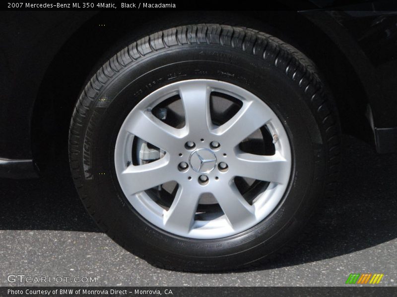 Black / Macadamia 2007 Mercedes-Benz ML 350 4Matic
