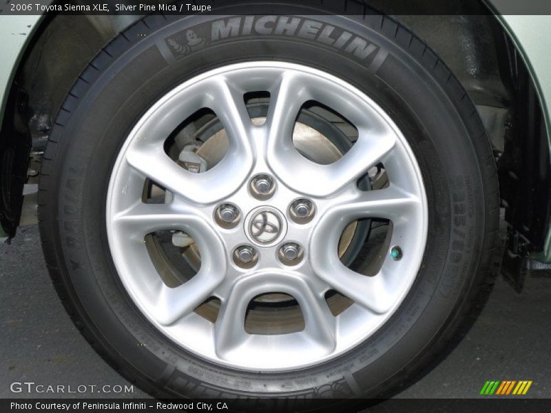 Silver Pine Mica / Taupe 2006 Toyota Sienna XLE