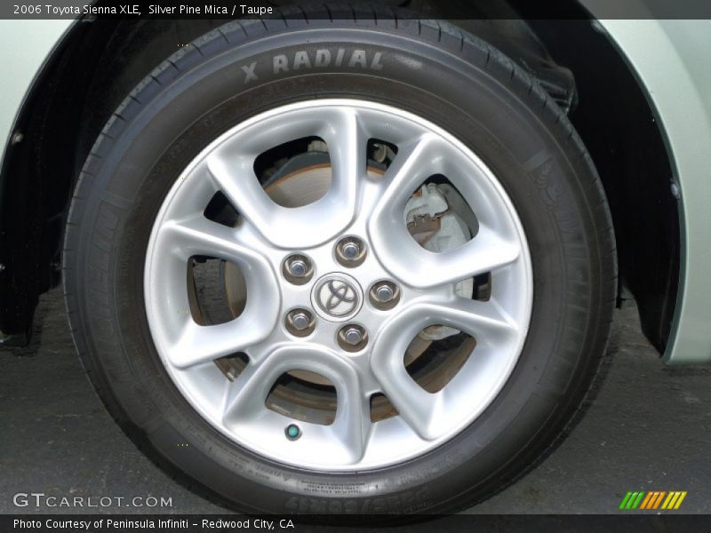 Silver Pine Mica / Taupe 2006 Toyota Sienna XLE
