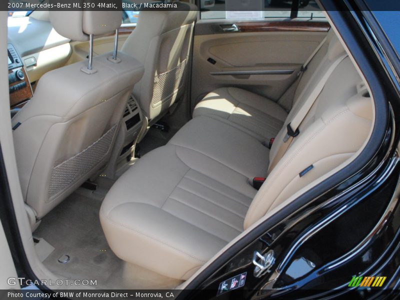 Black / Macadamia 2007 Mercedes-Benz ML 350 4Matic