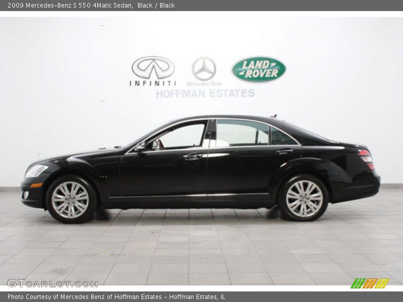 Black / Black 2009 Mercedes-Benz S 550 4Matic Sedan