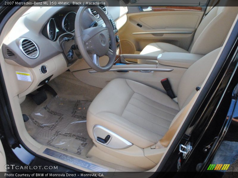 Black / Macadamia 2007 Mercedes-Benz ML 350 4Matic