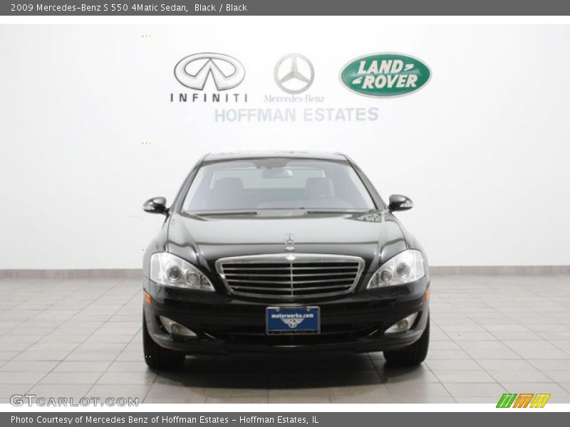 Black / Black 2009 Mercedes-Benz S 550 4Matic Sedan