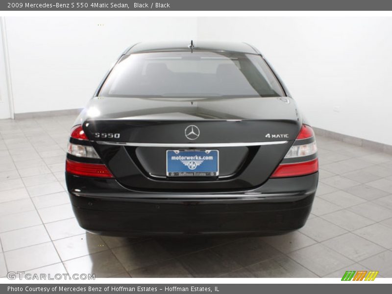 Black / Black 2009 Mercedes-Benz S 550 4Matic Sedan