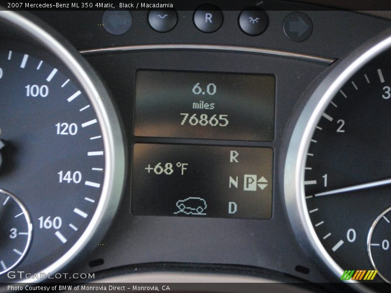 Black / Macadamia 2007 Mercedes-Benz ML 350 4Matic