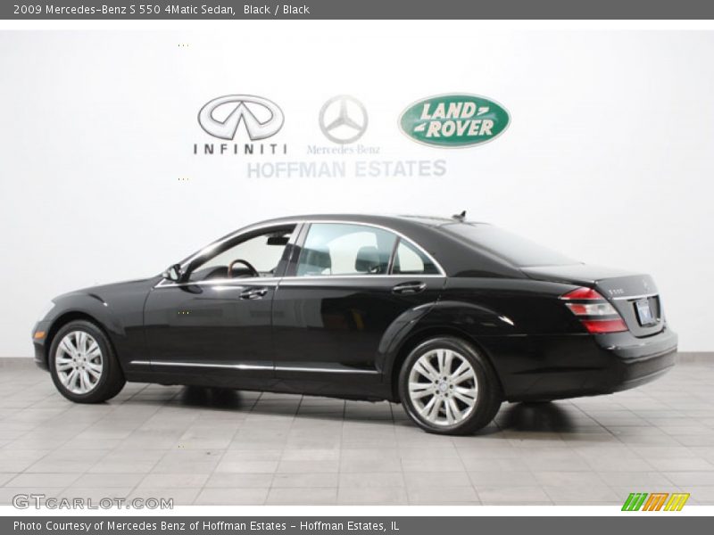 Black / Black 2009 Mercedes-Benz S 550 4Matic Sedan