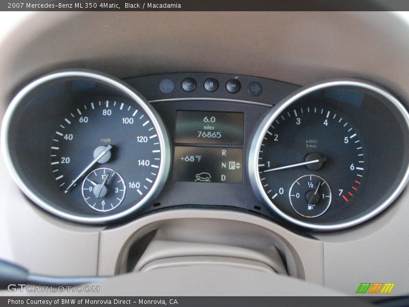 Black / Macadamia 2007 Mercedes-Benz ML 350 4Matic