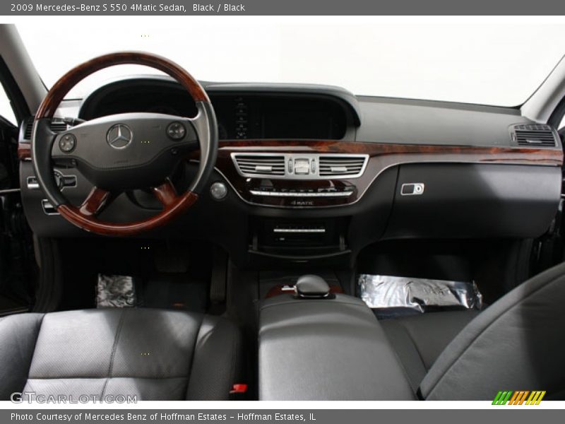 Black / Black 2009 Mercedes-Benz S 550 4Matic Sedan