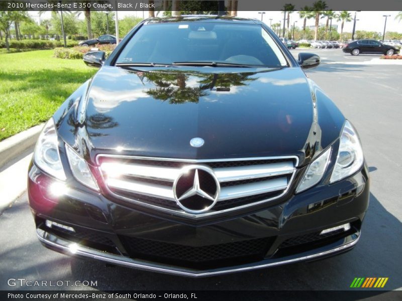 Black / Black 2010 Mercedes-Benz E 350 Coupe