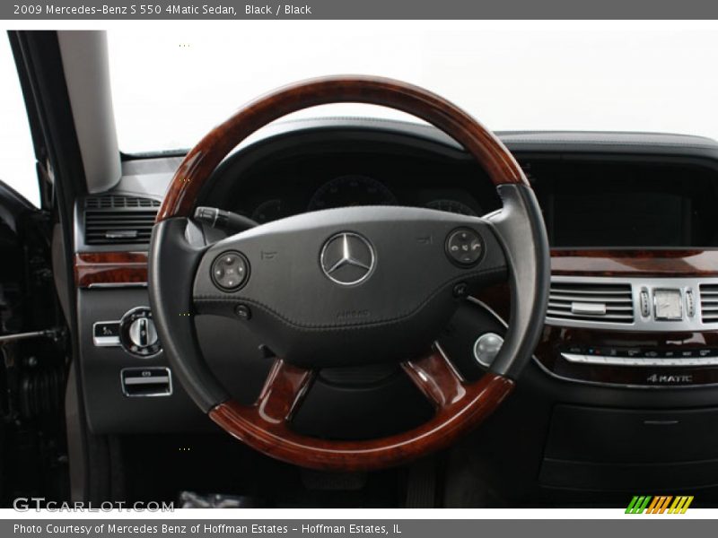 Black / Black 2009 Mercedes-Benz S 550 4Matic Sedan