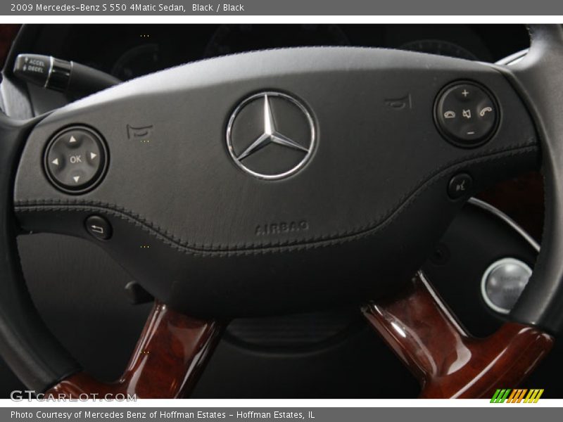 Black / Black 2009 Mercedes-Benz S 550 4Matic Sedan