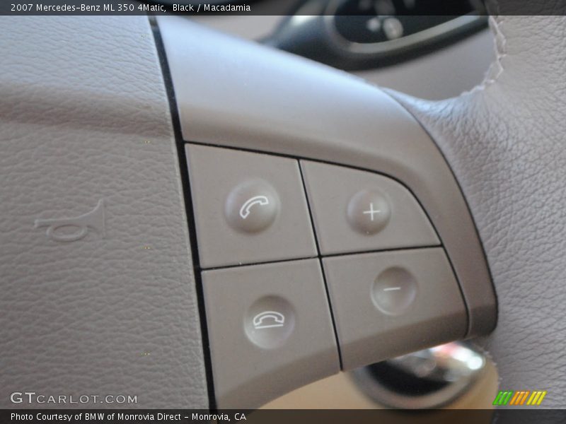 Black / Macadamia 2007 Mercedes-Benz ML 350 4Matic