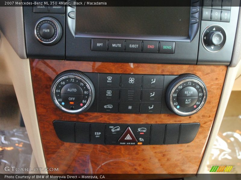 Black / Macadamia 2007 Mercedes-Benz ML 350 4Matic