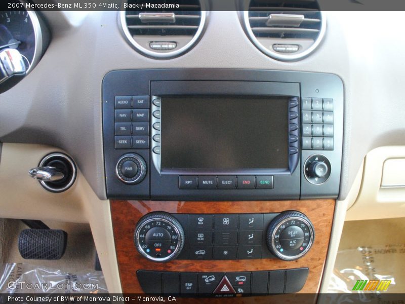 Black / Macadamia 2007 Mercedes-Benz ML 350 4Matic