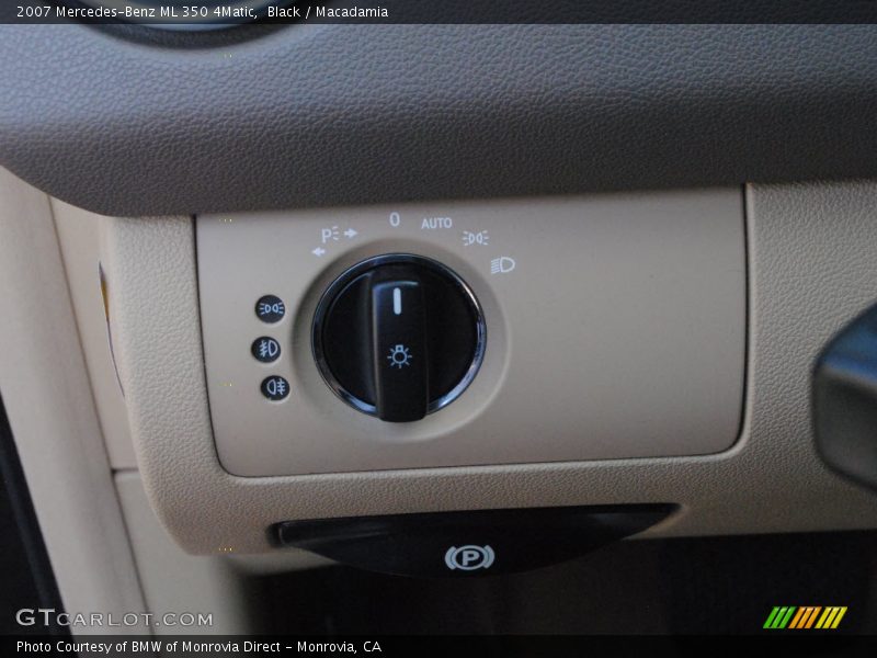 Black / Macadamia 2007 Mercedes-Benz ML 350 4Matic
