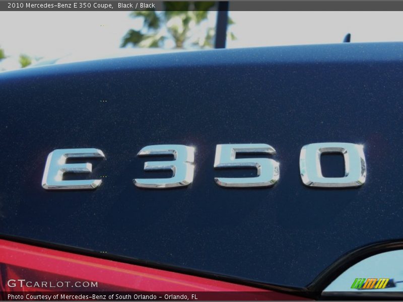 Black / Black 2010 Mercedes-Benz E 350 Coupe