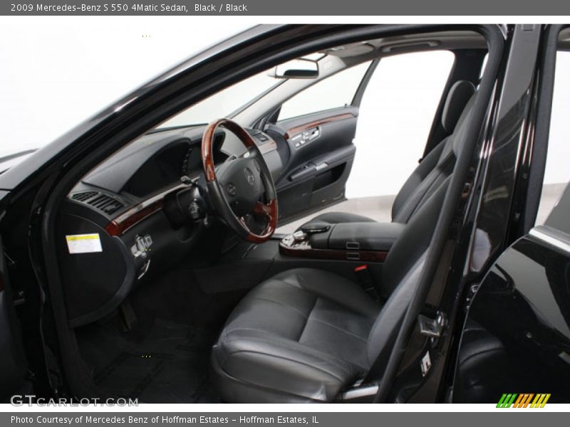 Black / Black 2009 Mercedes-Benz S 550 4Matic Sedan