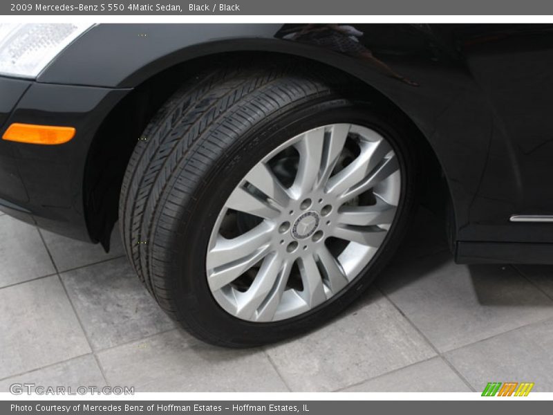 Black / Black 2009 Mercedes-Benz S 550 4Matic Sedan