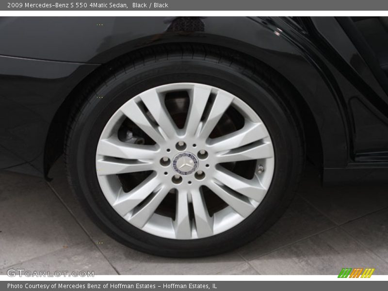 Black / Black 2009 Mercedes-Benz S 550 4Matic Sedan