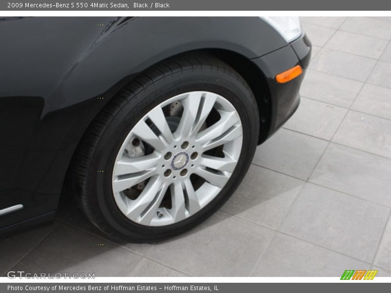 Black / Black 2009 Mercedes-Benz S 550 4Matic Sedan