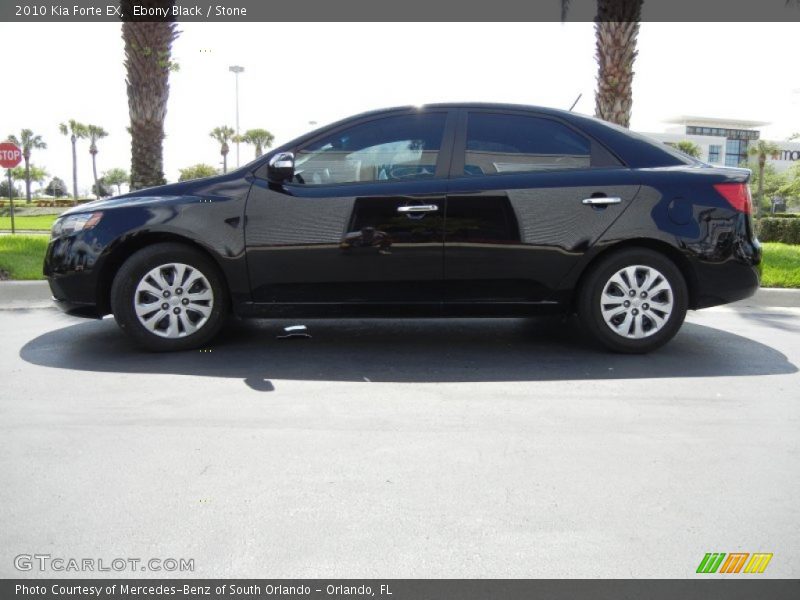 Ebony Black / Stone 2010 Kia Forte EX