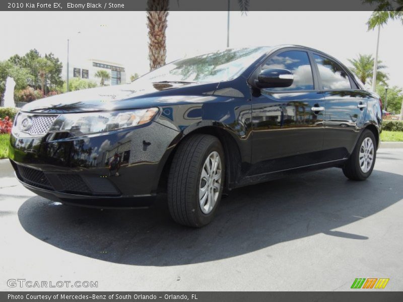 Ebony Black / Stone 2010 Kia Forte EX