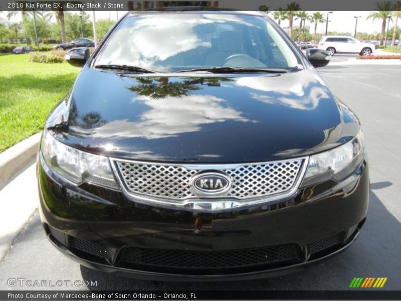 Ebony Black / Stone 2010 Kia Forte EX