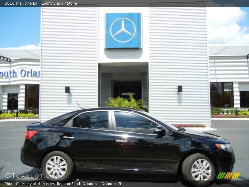 Ebony Black / Stone 2010 Kia Forte EX