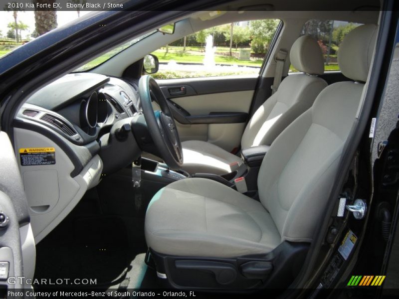 Ebony Black / Stone 2010 Kia Forte EX