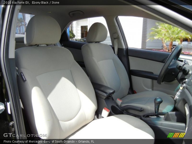 Ebony Black / Stone 2010 Kia Forte EX