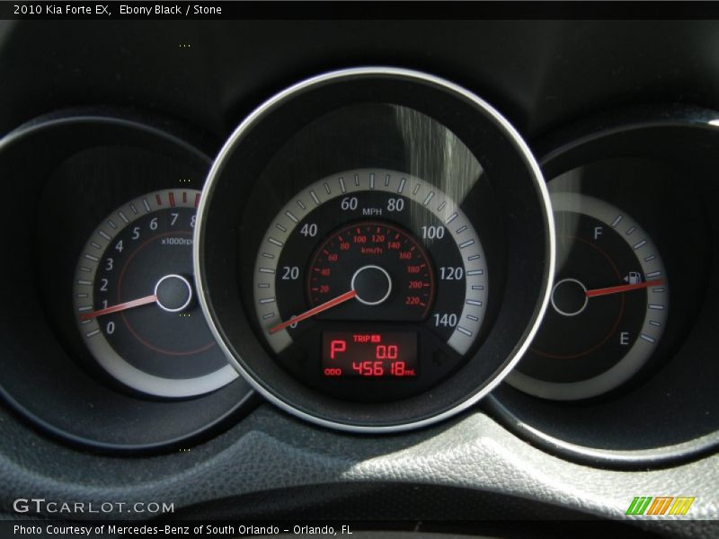 Ebony Black / Stone 2010 Kia Forte EX