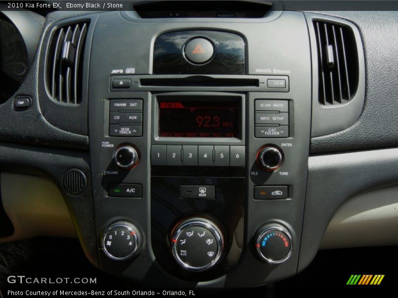Ebony Black / Stone 2010 Kia Forte EX