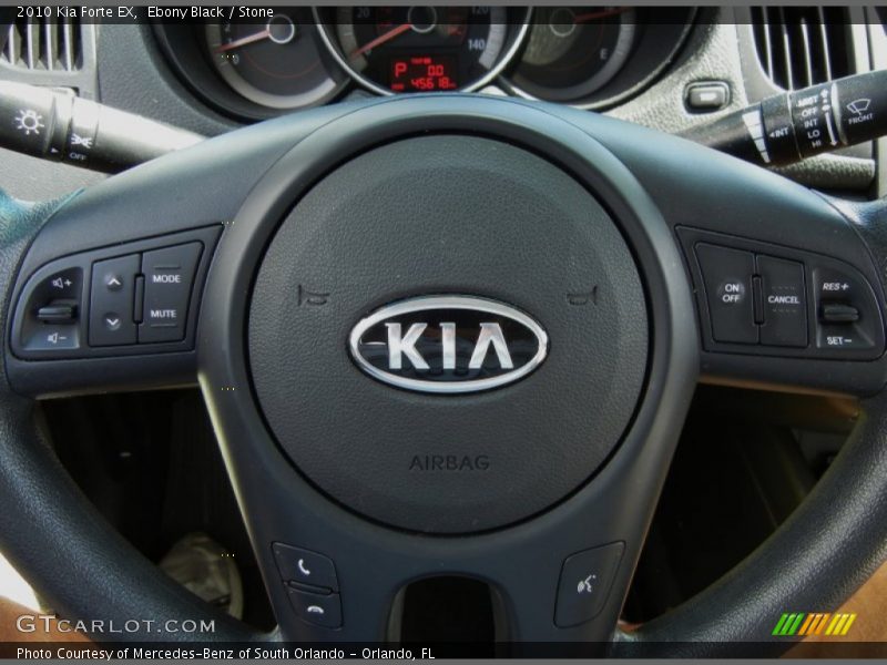Ebony Black / Stone 2010 Kia Forte EX