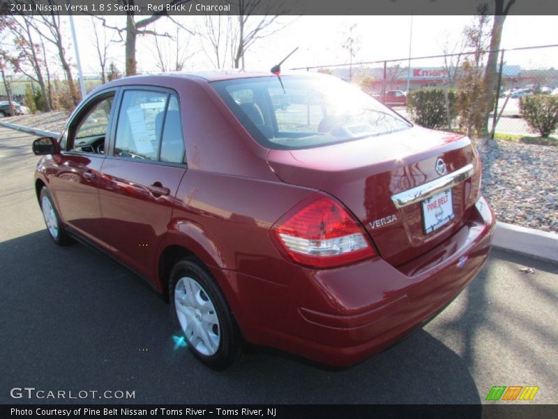 Red Brick / Charcoal 2011 Nissan Versa 1.8 S Sedan