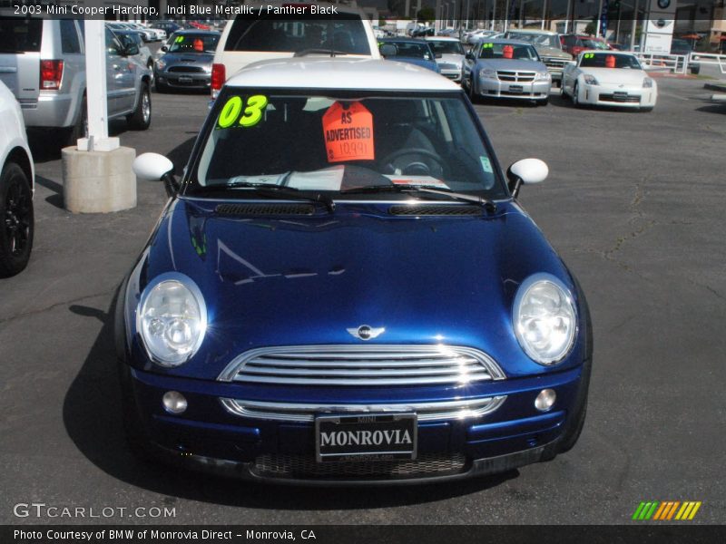 Indi Blue Metallic / Panther Black 2003 Mini Cooper Hardtop
