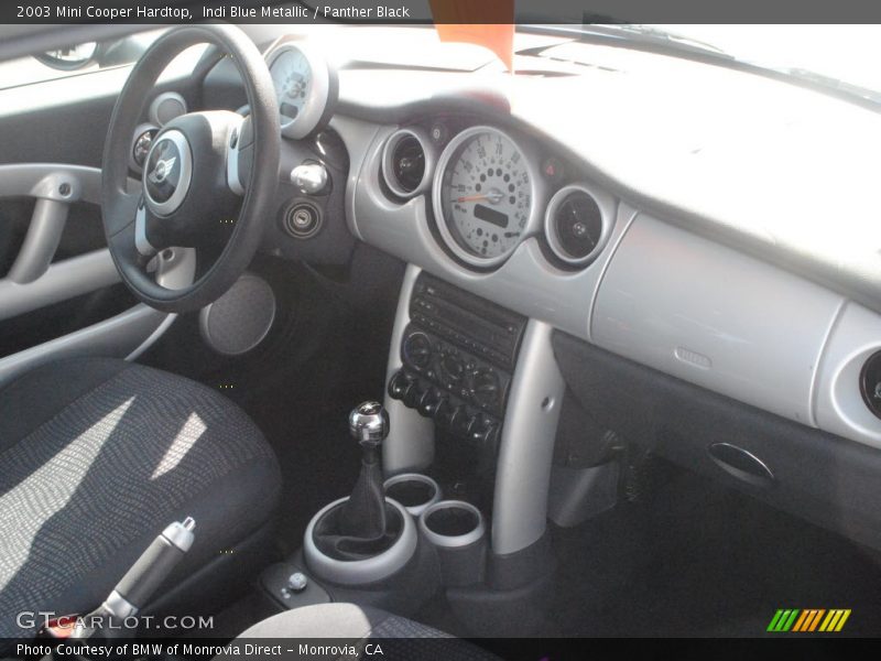Indi Blue Metallic / Panther Black 2003 Mini Cooper Hardtop