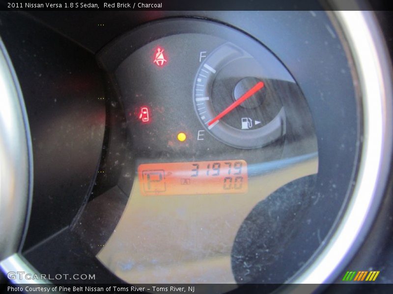 Red Brick / Charcoal 2011 Nissan Versa 1.8 S Sedan