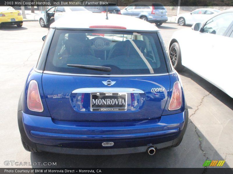 Indi Blue Metallic / Panther Black 2003 Mini Cooper Hardtop
