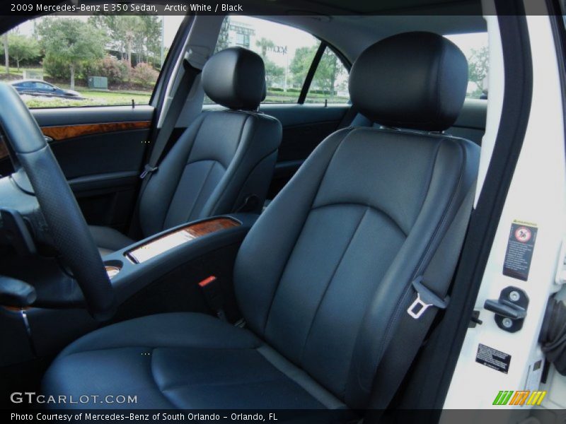 Arctic White / Black 2009 Mercedes-Benz E 350 Sedan