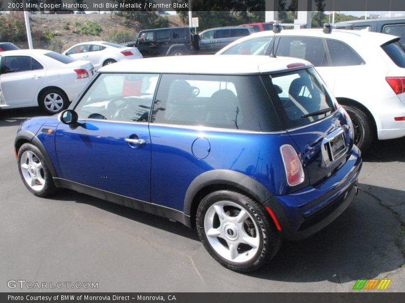 Indi Blue Metallic / Panther Black 2003 Mini Cooper Hardtop