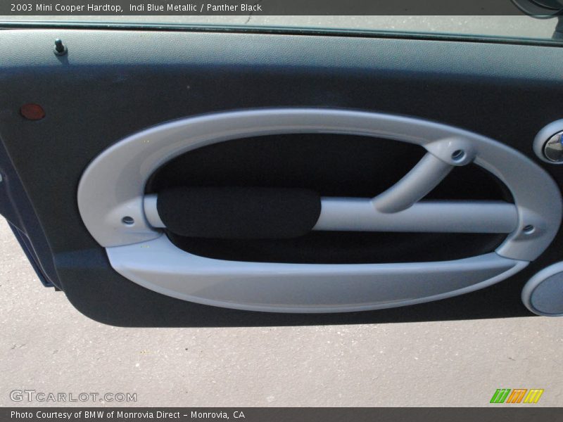 Indi Blue Metallic / Panther Black 2003 Mini Cooper Hardtop