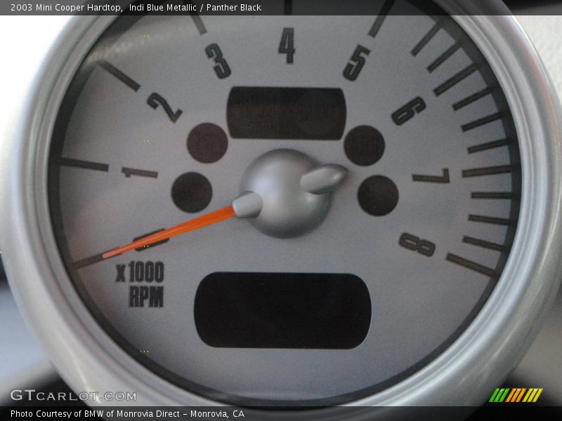 Indi Blue Metallic / Panther Black 2003 Mini Cooper Hardtop