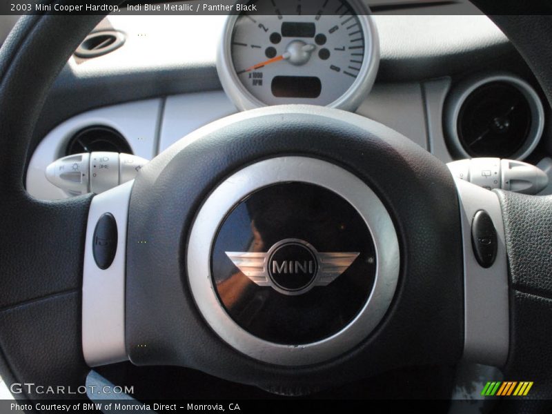 Indi Blue Metallic / Panther Black 2003 Mini Cooper Hardtop