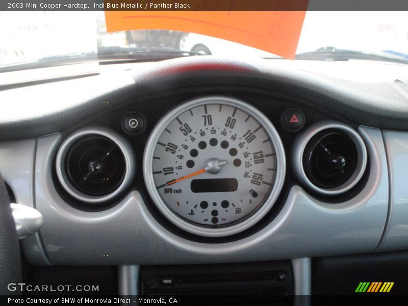 Indi Blue Metallic / Panther Black 2003 Mini Cooper Hardtop