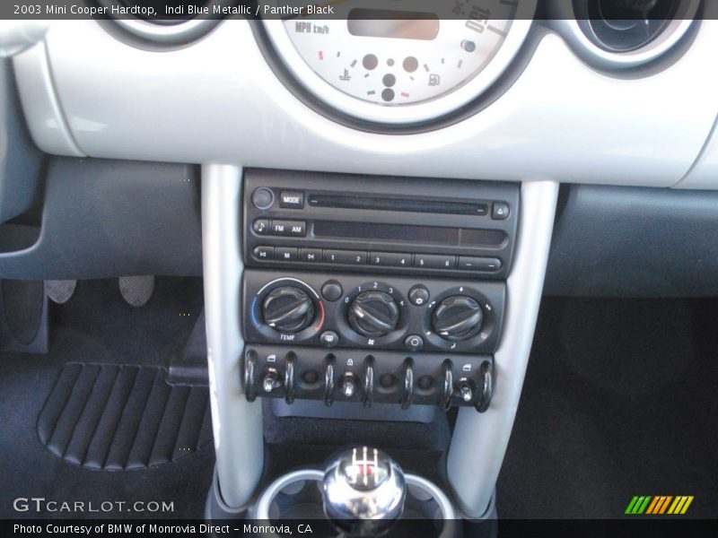 Indi Blue Metallic / Panther Black 2003 Mini Cooper Hardtop
