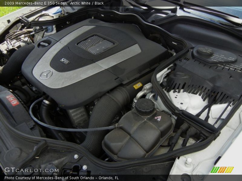 Arctic White / Black 2009 Mercedes-Benz E 350 Sedan