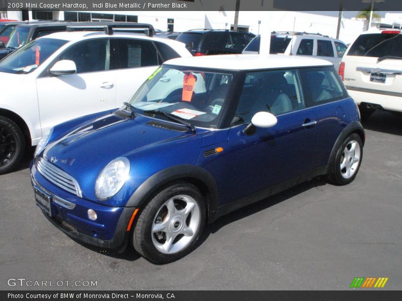 Indi Blue Metallic / Panther Black 2003 Mini Cooper Hardtop