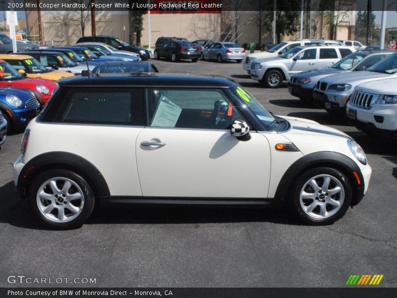 Pepper White / Lounge Redwood Red Leather 2009 Mini Cooper Hardtop